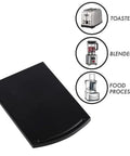 Under Cabinet 12 Inch Sliding Coffee Tray Caddy For Countertop Appliances Like Coffee Makers And Toasters With Smooth Rolling Wheels