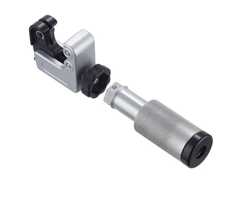 Beefy Heavy Duty Universal Tube Cutter Set With Adjustable Knobs And Deburring Tool For Copper Plastic Aluminum Iron And Stainless Steel Pipes Easy Grip Handle Attachment For Precise Straight Cuts