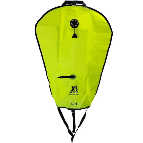 Orange 50 Pound Lift Bag For Scuba Diving And Salvage, Beefy Lift System For Quick Gear Retrieval, Durable Urethane Coated Nylon