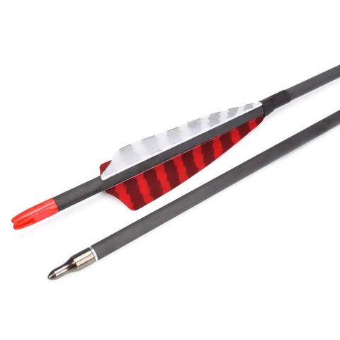 Six Pack 30 Inch Carbon Arrows For Compound Recurve And Traditional Bows With 100 Grain Screw Tips 4 Inch Turkey Feathers Spine 700