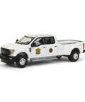 Ford F-350 Dually 4x4 Police Diecast Model 1:64 White Detroit Mounted Police Dually Drivers Series 8 By Greenlight