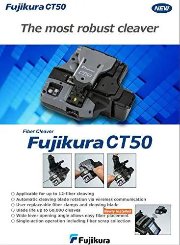 Heavy Duty CT50 Fiber Optic Cleaver And High Precision Cutting Knife Tool Badass Optical Fiber Splicing Cutter Straight Up Made In Japan with user instructions and features.