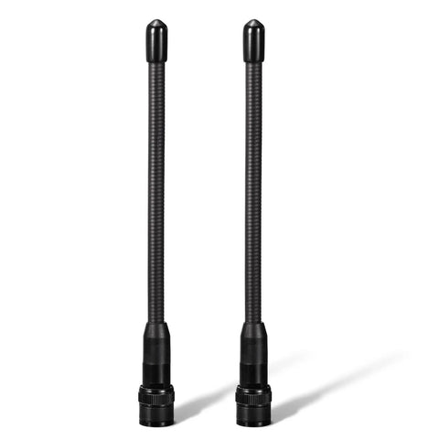 BNC Dual Band Handheld Scanner Antenna 2 Pack Flexible 6 Inch Rock Solid For VHF UHF 136 To 174 MHz And 400 To 470 MHz Built For Two Way Radios