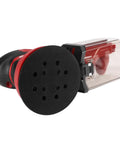 5 Inch Random Orbital Sander with Cyclonic Dust Box and 3 Piece Sanding Sheet Set, 2.8 Amp Motor, 13,000 Orbits Per Minute, shown in multicolor finish.