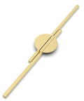 Two Pack Half Moon Cabinet Pulls Brushed Gold Semicircle Drawer Handles For Dresser And Bathroom 11.3 Inch Center To Center 12.6 Inch Overall Length Solid Aluminum Alloy Rust Resistant