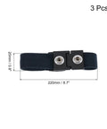 Three Pack Antistatic Wrist Straps Set, For ESD Protection, Dual Circuit Antistatic Bracelets, Deep Gray, size shown