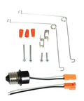 Opal Downlight Recessed Accessory Kit With 0.833 Inch Torsion Spring Mounting For Quick And Easy Remodel Or New Construction Projects Featuring A Tight 4 Inch Aperture Size That Looks Super Clean, Smooths The Install Process Without Any Hassle And Gets. recessed light kit with metal torsion springs, screws, wire connectors, and lamp socket