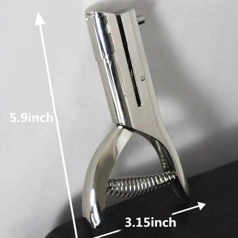 Tough As Nails Single Hole Punch For Crafts And Scrapbooks, quarter inch hole puncher in zinc alloy, measuring 5.9x3.15 inches