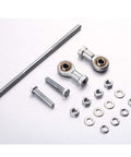 Components for ADC225 24V Electronic Actuator for Generator Genset Engine, including rods, bolts, nuts, and washers.