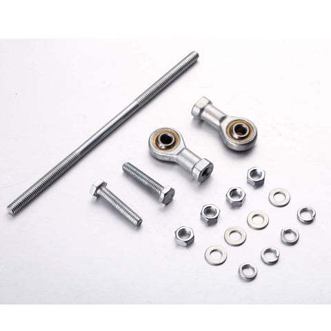 Components for ADC225 24V Electronic Actuator for Generator Genset Engine, including rods, bolts, nuts, and washers.