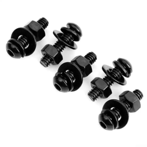 Grab Badass M6 Hex Socket Cap Screw Kit Black Alloy Steel with Nuts and Washers showing black bolts and washers for truck repair