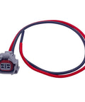Close-up of Four Piece Fuel Injector Connector Kit Plug And Play Quick Disconnect Pigtails for Mazda showing wiring and plug detail.