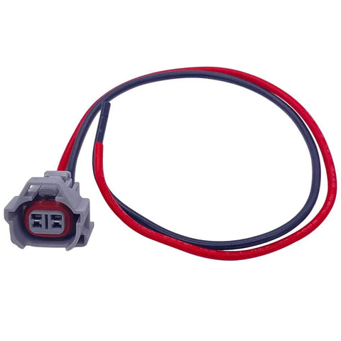 Close-up of Four Piece Fuel Injector Connector Kit Plug And Play Quick Disconnect Pigtails for Mazda showing wiring and plug detail.