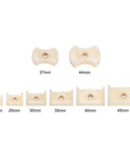 Eight Piece Watch Case Press Die Kit With Nylon Back Fitting Dies Set, including sizes 20mm to 45mm, for table model capping machine.