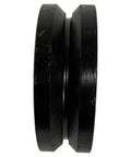 6 inch V groove gate wheel with sealed bearings, black cast iron