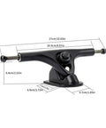 Adjustable Electric Skateboard Dual Motor Trucks Set Made From Aluminum Alloy with dimensions labeled