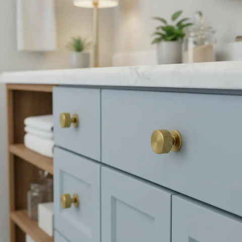 Kick Up Your Kitchen Game With These Solid Modern Brushed Brass Cabinet Knobs Perfect For Drawers And Cupboards Snag This Top Tier 10 Pack Hardware Set For A Fresh Upgrade.