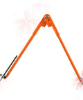 Heavy Duty Adjustable Carpenter Scribing Divider Precision Woodworking Marking Compass Rock Solid Zinc Alloy Layout Tool with orange arms.