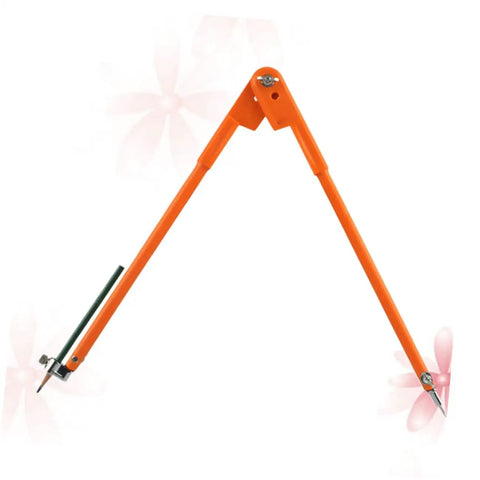 Heavy Duty Adjustable Carpenter Scribing Divider Precision Woodworking Marking Compass Rock Solid Zinc Alloy Layout Tool with orange arms.
