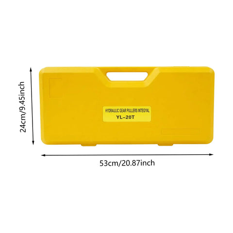 Premium 20 Ton Hydraulic Bearing Puller Kit With 2 3 Jaws Tough Steel Anti Rust Yellow Paint For Mechanics Who Need Raw Power To Extract Stubborn Bearings Smoothly Resists Wear Ensuring Reliable Performance For Daily Garage Grind., yellow 53cm case