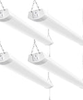 4Ft LED Shop Light Linkable 120W 13000 Lumens 5000K Daylight White Utility Light For Garage Workshop Basement With Power Cord And Pull Chain ETL Certified 4 Pack