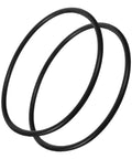 Heavy Duty Black Rubber Replacement Belt For Industrial Sealing Machines And Transport Systems Featuring Rock Solid Tensile Strength And No Sweat Quick Swap Installation shown in two rings.