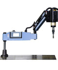 Heavy Duty 1200W Electric Tapping Machine For M6 To M30 Steel And Aluminum Holes with 360-degree rotating arm and collets.