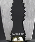 Close-up of Stripped Screw Removal Pliers gripping a screw head, showing serrated jaws for maximum grip, slim design by Engineer.