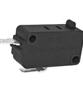 Heavy Duty Normally Closed Micro Switch With Pin Plunger And Quick Snap Actuator Pro Grade Two Pin 10A 20A 250V component side view.
