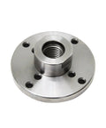 Heavy Duty 4 Inch Wood Lathe Face Plate With Compatible M33 M18 And 1 X 8 Tpi Threads built tough steel construction top view