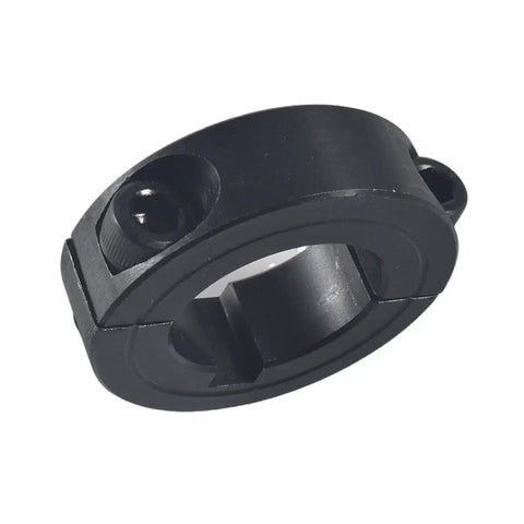 Four Pack 1 Inch Bore Lock Collar Clamp Set For Go Kart Axles Bearings And Sprockets Heavy Duty Hub Lock Collars In Black shown in detail