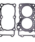 Premium Top Shelf Complete Cylinder Gasket Kit For Motorcycle Engine Tune Up With Rock Solid Heavy Duty Seals And Drop In Fix Restore An650 Power, showing two black rubber gaskets.