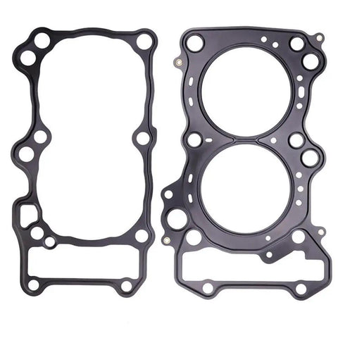 Premium Top Shelf Complete Cylinder Gasket Kit For Motorcycle Engine Tune Up With Rock Solid Heavy Duty Seals And Drop In Fix Restore An650 Power, showing two black rubber gaskets.