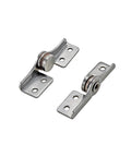 Two 304 stainless steel damping hinge brackets with rollers and mounting plates