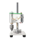 Front view of Mini Drill Press With Variable Speed Benchtop Portable Drill Press For Metal Wood DIY Jewelry Making And Crafts JT0 Chuck.