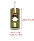 12 Piece M6 Slotted Barrel Nuts and Cross Dowels for DIY Furniture Building Heavy Duty Wood Joints, 20mm galvanized carbon steel nut
