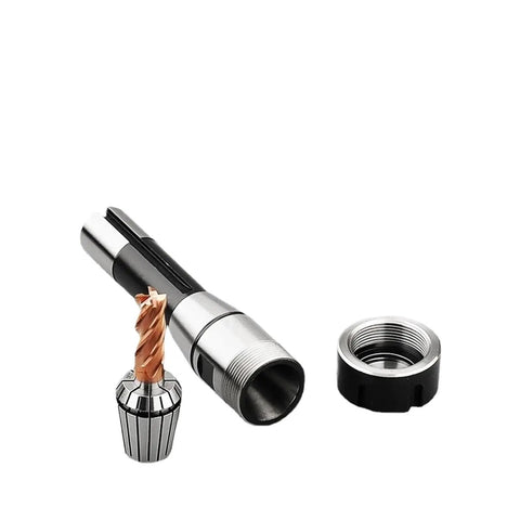 Top Tier ER Tool Handle For R8 Collet Chucks featuring 16 20 25 32 And 40 Sizes with secure taper shank design and milling tool.