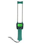Portable Grain Moisture Meter With LCD Display And Dual Steel Probes, handheld green ABS crop tester