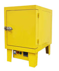 Heavy Duty Bench Welding Rod Oven With Digital Control Panel And Rock Solid Insulation For Pros Who Want No Nonsense Electrode Drying and Moisture Protection 220 Volt Power and Battle Ready Build For The Daily Grind - yellow, sturdy construction.
