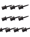 10 Piece Archery Target Nail Set Black Plastic Pins 5.3 cm Durable Archery Accessory That Won't Slip Off Paper Hay EVA Foam Targets Easy Setup