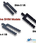 Various Heavy Duty Plastic U Shim Set models for windows and doors, showing different sizes and configurations.