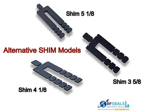 Various Heavy Duty Plastic U Shim Set models for windows and doors, showing different sizes and configurations.