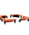 Heavy Duty Furniture Dolly Set Of 4 For Moving Appliances And Heavy Gear With Triangular Steel Frame And Smooth Polyurethane Wheels Capable Of Handling Up To 1409 Lbs Total Load Capacity For Home Remodeling Journeys. Triangular design and 360-degree swivel casters.