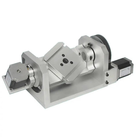 Wicked Smooth 4th Axis 5th A Axis Rotary Table For CNC Router With T Slot Chuck Mount Plate, aluminum construction, 98mm height
