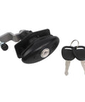 Rugged Heavy Duty Tubular Cam Lock For RV Cabinets And Toolboxes, Zinc Alloy Lock With 2 Keys, Black Finish, Standard Size