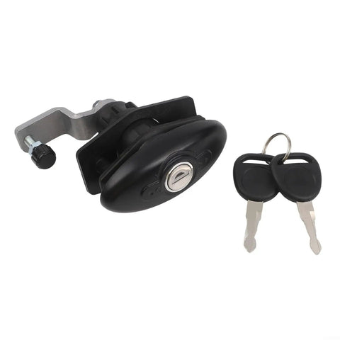 Rugged Heavy Duty Tubular Cam Lock For RV Cabinets And Toolboxes, Zinc Alloy Lock With 2 Keys, Black Finish, Standard Size