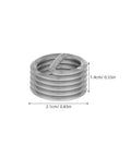 10 Pcs M18 X 2.5 X 2D Stainless Steel Thread Inserts Kit For Fixing Damaged Threads In Auto, Machinery, And Home DIY Projects, Durable Wire Thread Inserts For Quick And Strong Heavy Duty Thread Restoration. M18x2.5 stainless steel thread insert, 2D, 2.1cm wide