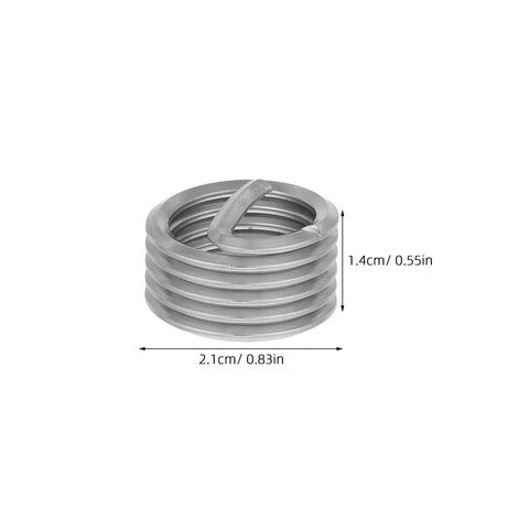 10 Pcs M18 X 2.5 X 2D Stainless Steel Thread Inserts Kit For Fixing Damaged Threads In Auto, Machinery, And Home DIY Projects, Durable Wire Thread Inserts For Quick And Strong Heavy Duty Thread Restoration. M18x2.5 stainless steel thread insert, 2D, 2.1cm wide