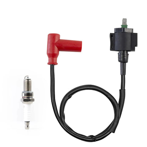 Honda Foreman 450 Ignition Coil CDI Box Spark Plug Kit Replacement For TRX450 FE FM ES 2002 To 2004 And 1998 To 2001 ATV Models OEM 30410HN0A01
