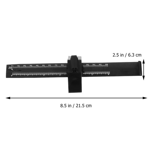 Dead On Precision Carpentry Scriber Mortise Marking Gauge, 8.5x2.5 inches, black, measuring tool for woodworking layouts.